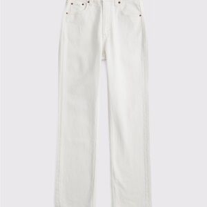 Abercrombie & Fitch White High-Rise Jeans